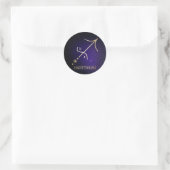 Sagittarius Ronde Sticker (Tas)