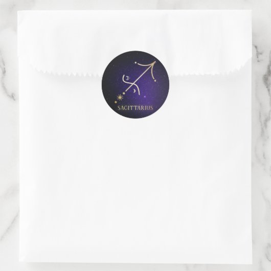 Sagittarius Ronde Sticker (Tas)