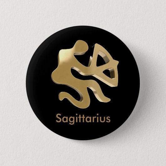 Sagittarius, Sagittario Ronde Button 5,7 Cm (Voorkant)