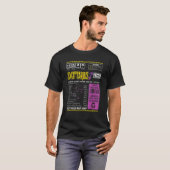 Sagittarius Sagittarius Facts Zodiac Sign T-shirt (Voorkant volledig)