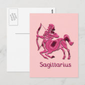 Sagittarius Sign Briefkaart (Voorkant / Achterkant)