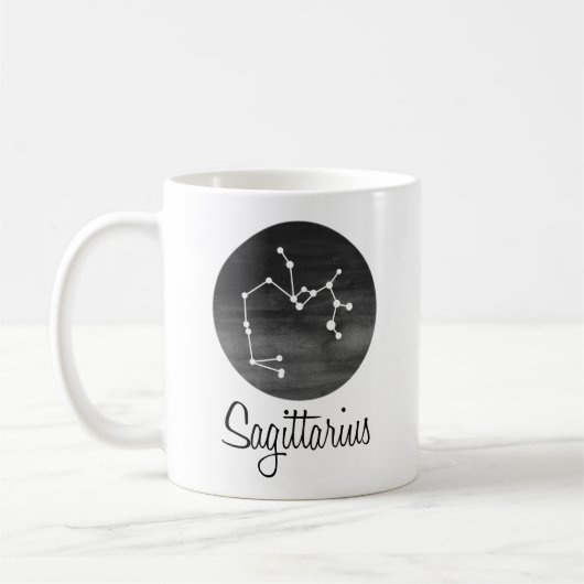 Sagittarius Sign, Constellation, Zodiac Koffiemok (Links)