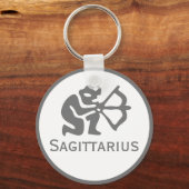 Sagittarius Sign of the Zodiac Design Sleutelhanger (Achterkant)