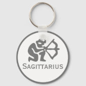 Sagittarius Sign of the Zodiac Design Sleutelhanger (Achterkant)