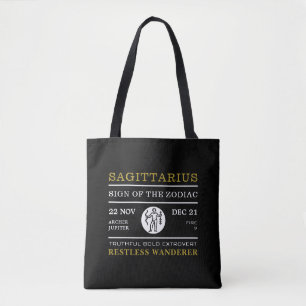 Sagittarius Sign van de Zodiac, Astrologisch Tote Bag