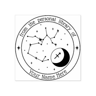 Sagittarius Specialized Zodiac Book Stamp Rubberstempel