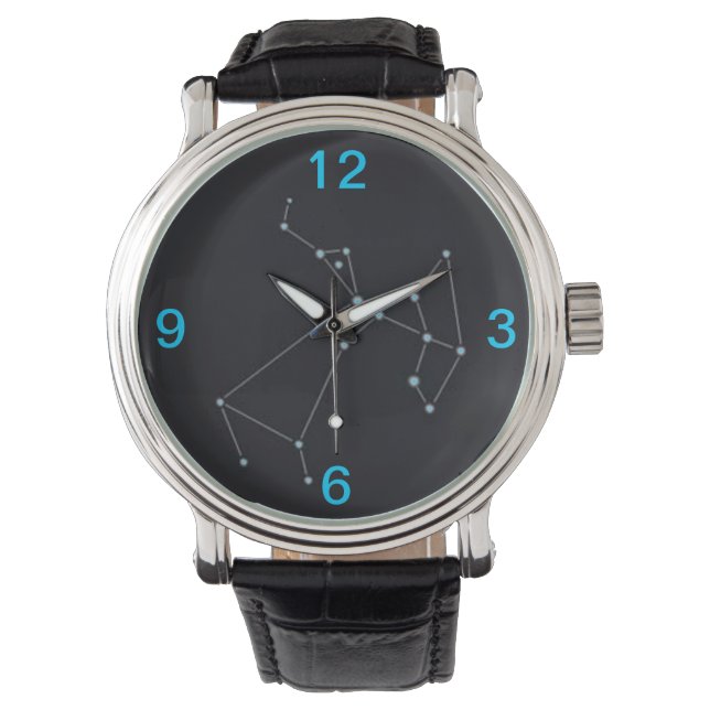 Sagittarius Star Map Horloge (Voorkant)