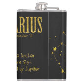 Sagittarius Star Sign Heupfles (Achterkant)