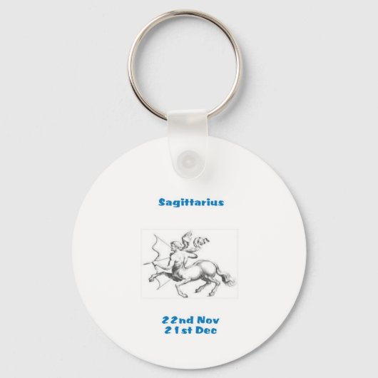 SAGITTARIUS STAR SIGN KEY RING SLEUTELHANGER (Voorkant)