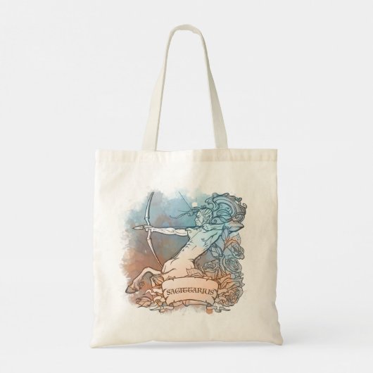 Sagittarius Star Sign Tote Bag (Achterkant)