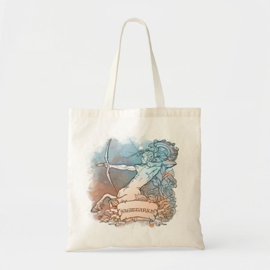 Sagittarius Star Sign Tote Bag (Voorkant)