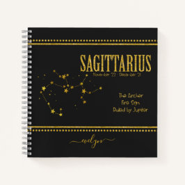Sagittarius Star Zodiac Sign Notitieboek