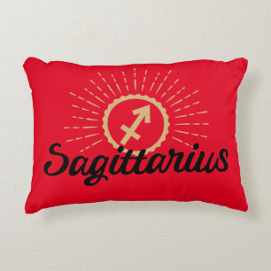 Sagittarius Starburst Symbol Accent Kussen