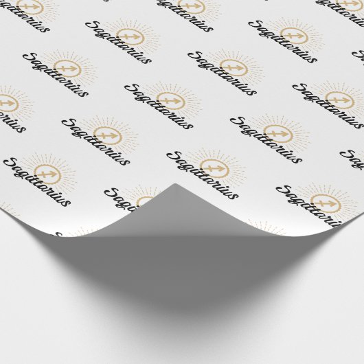 Sagittarius Starburst Symbol Cadeaupapier (Hoek)