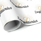 Sagittarius Starburst Symbol Cadeaupapier (Rol Hoek)