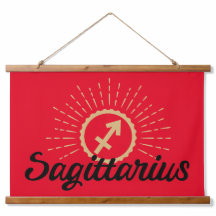 Sagittarius Starburst Symbol Red