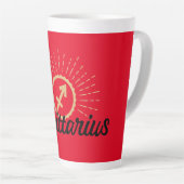 Sagittarius Starburst Symbol Red Latte Mok (Rechterhoek)