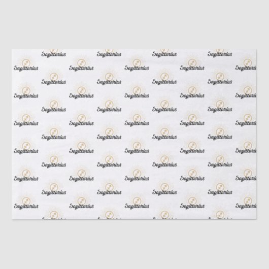 Sagittarius Starburst Symbol Tissuepapier (Voorkant)