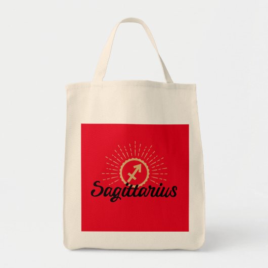 Sagittarius Starburst Symbol Tote Bag (Voorkant)