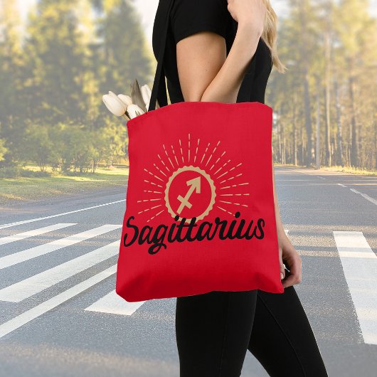 Sagittarius Starburst Symbol Tote Bag