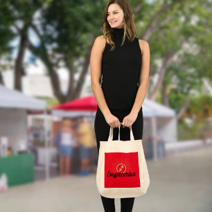 Sagittarius Starburst Symbol Tote Bag