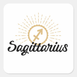 Sagittarius Starburst Symbol Vierkante Sticker