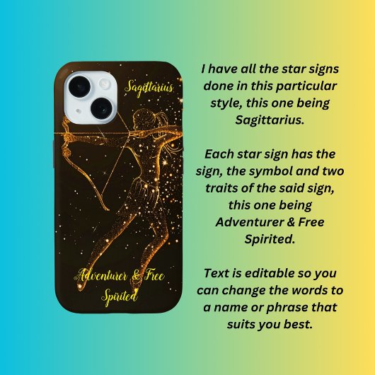 Sagittarius-sterbord Case-Mate iPhone Case