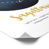 Sagittarius-sterbordafdrukken Poster (Hoek)