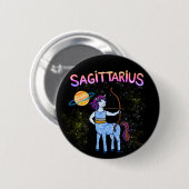 Sagittarius sterrenbeeld De Archer zodiac ster Ronde Button 5,7 Cm (Voorkant /achterkant)