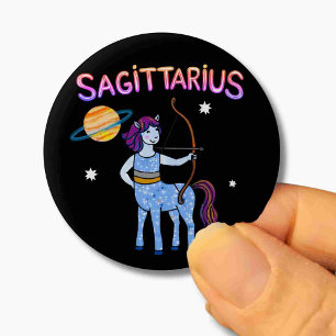 Sagittarius sterrenbeeld De Archer zodiac ster Ronde Button 5,7 Cm