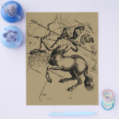 Sagittarius Sterrenbeeld Hevelius 1690 Gravure Flyer (Enkel)