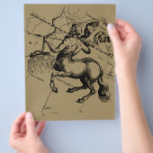 Sagittarius Sterrenbeeld Hevelius 1690 Gravure Flyer (Hand)