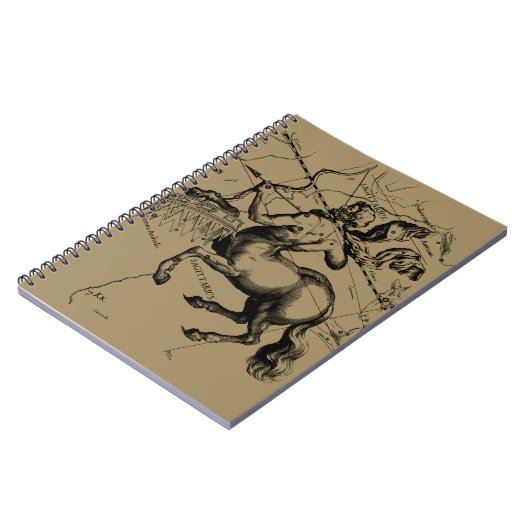 Sagittarius Sterrenbeeld Hevelius 1690 Gravure Notitieboek (Linkerzijde)