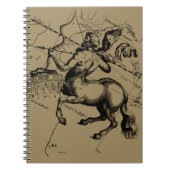 Sagittarius Sterrenbeeld Hevelius 1690 Gravure Notitieboek (Voorkant)