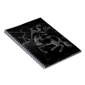 Sagittarius Sterrenbeeld Klasse Hevelius Gravure Notitieboek (Rechterzijde)