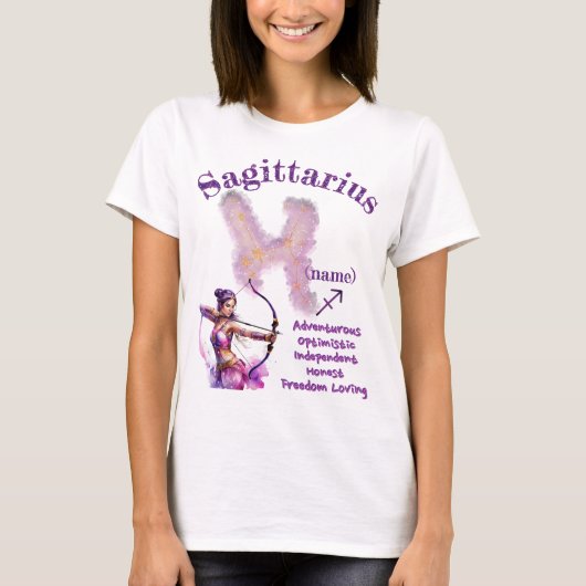 Sagittarius Sterrenbeeld T-Shirt 1 (Voorkant)