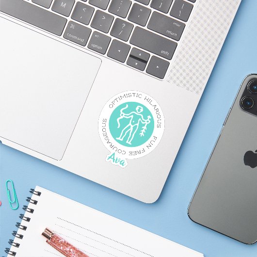 Sagittarius Sticker (Laptop met iPhone)