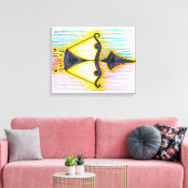 Sagittarius Symbol Canvas Afdruk (Insitu (Woonkamer))