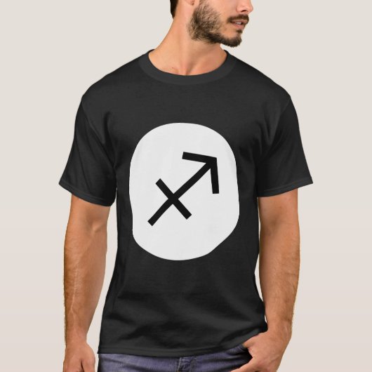Sagittarius Symbol - Donker T-shirt (Voorkant)