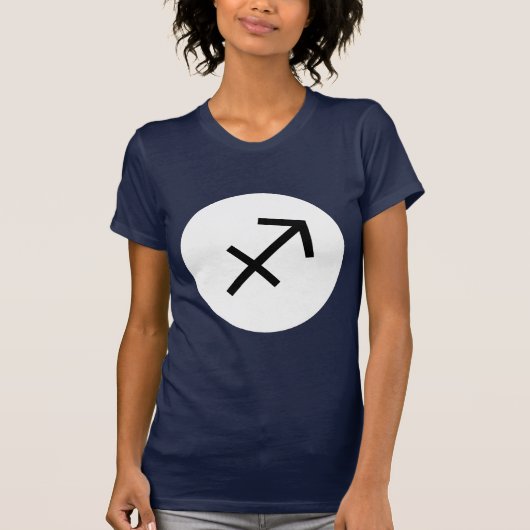 Sagittarius Symbol - Donker T-shirt - Gepersonalis (Voorkant)
