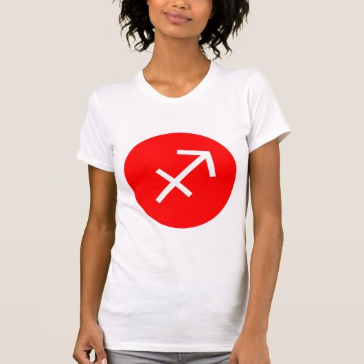 Sagittarius Symbol - Gepersonaliseerd T-shirt (Voorkant)