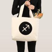 Sagittarius Symbol Grote Tote Bag (Voorkant (product))