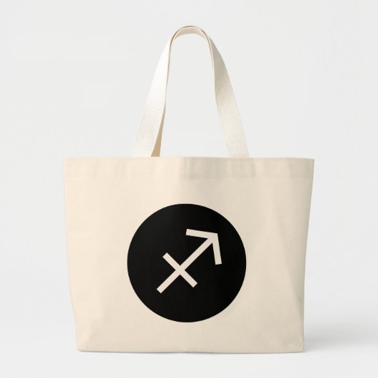 Sagittarius Symbol Grote Tote Bag (Voorkant)