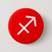 Sagittarius Symbol Ronde Button 5,7 Cm (Voorkant)