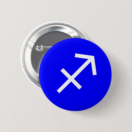 Sagittarius Symbol Ronde Button 5,7 Cm (Voorkant /achterkant)