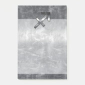 Sagittarius Symbool Grunge Distress Steel Style Post-it® Notes (Voorkant)