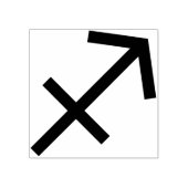 sagittarius symbool kunststempel rubberstempel (Afrduk)