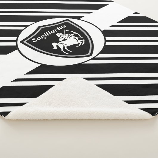 Sagittarius symbool sherpa blanket deken (3/4)