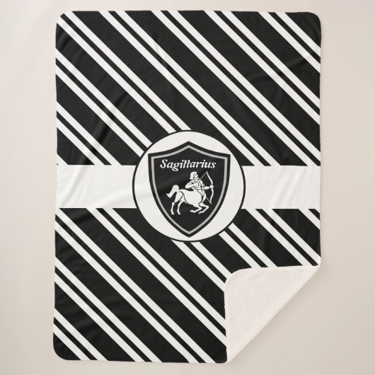 Sagittarius symbool sherpa blanket sherpa deken (Voorkant)