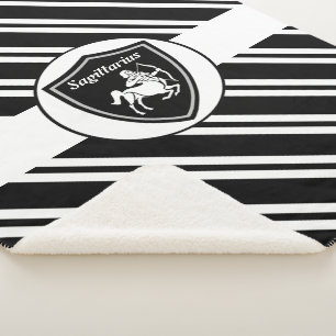 Sagittarius symbool sherpa blanket sherpa deken